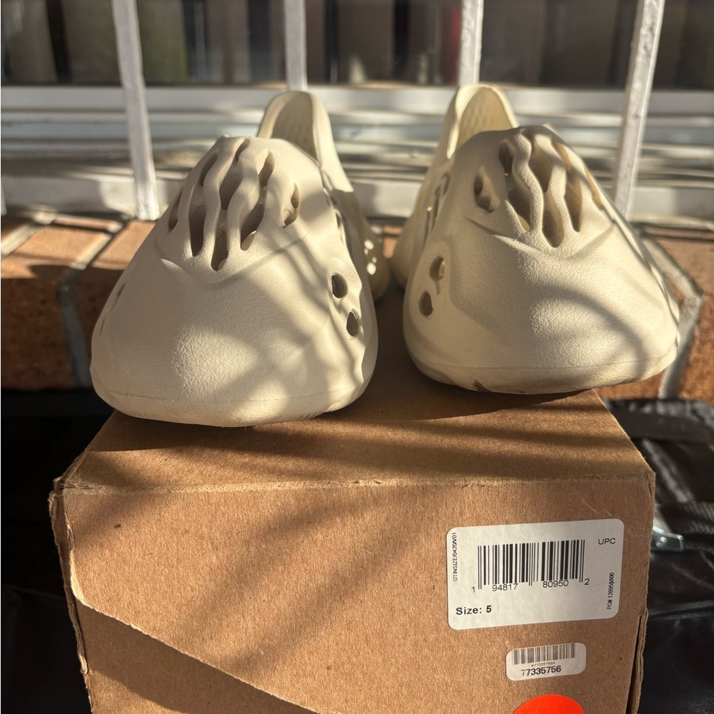 adidas Kids Cream Slip-On Slippers
